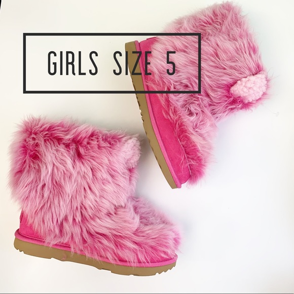 UGG Other - UGG BIG GIRLS PINKPUFF CLASSIC BOOTS